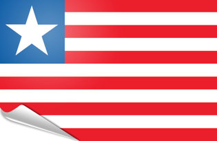 Bandiera adesiva Liberia