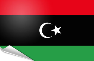 Bandiera adesiva Libia