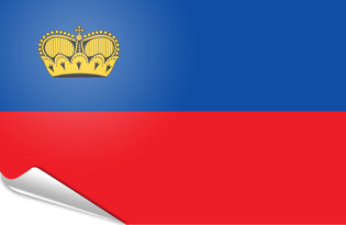 Bandiera adesiva Liechtenstein
