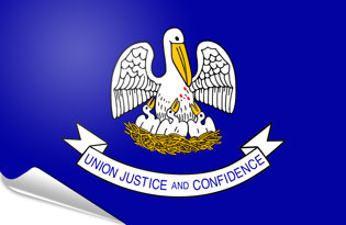Bandiera adesiva Louisiana 2006 - 2010