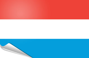 Bandiera adesiva Lussemburgo