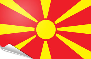 Bandiera adesiva Macedonia