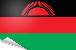 Bandiera adesiva Malawi