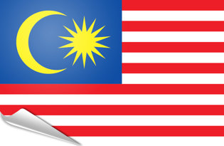 Bandiera adesiva Malesia