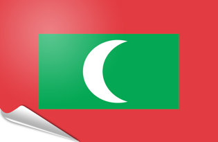 Bandiera adesiva Maldive