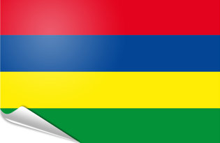 Bandiera adesiva Mauritius