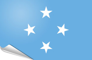 Bandiera adesiva Micronesia