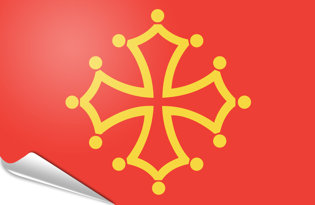 Bandiera adesiva Midi-Pirenei