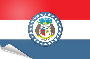 Bandiera adesiva Missouri