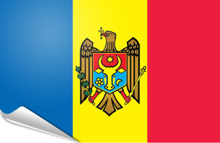 Bandiera adesiva Moldavia