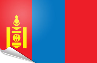 Bandiera adesiva Mongolia