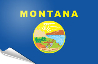 Bandiera adesiva Montana