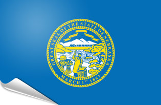 Bandiera adesiva Nebraska