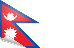 Bandiera adesiva Nepal