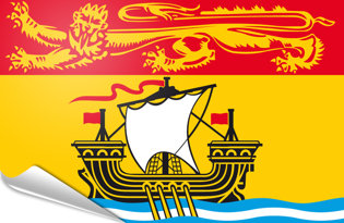 Bandiera adesiva New Brunswick