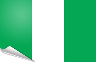 Bandiera adesiva Nigeria