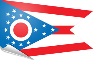 Bandiera adesiva Ohio