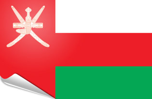 Bandiera adesiva Oman