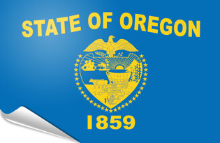 Bandiera adesiva Oregon