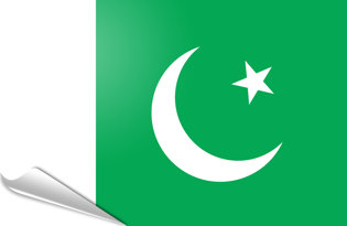 Bandiera adesiva Pakistan