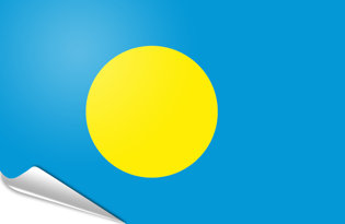 Bandiera adesiva Palau