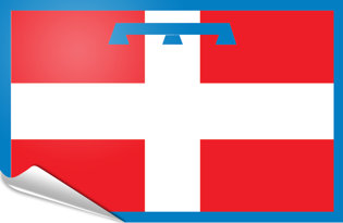 Bandiera adesiva Piemonte