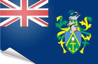 Bandiera adesiva Isole Pitcairn
