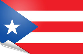Bandiera adesiva Porto Rico