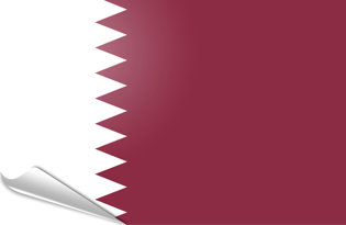 Bandiera adesiva Qatar