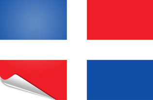 Bandiera adesiva Repubblica Dominicana