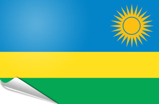 Bandiera adesiva Rwanda