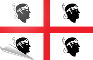 Bandiera adesiva Sardegna