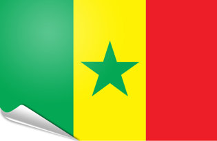 Bandiera adesiva Senegal