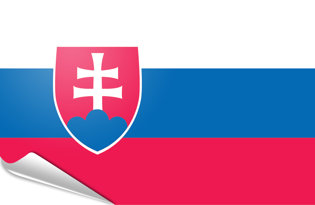 Bandiera adesiva Slovacchia