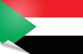 Bandiera adesiva Sudan