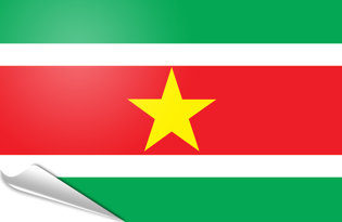 Bandiera adesiva Suriname