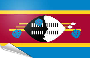 Bandiera adesiva Swaziland