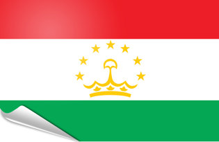 Bandiera adesiva Tagikistan