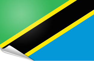 Bandiera adesiva Tanzania