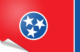 Bandiera adesiva Tennessee