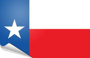 Bandiera adesiva Texas