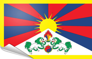 Bandiera adesiva Tibet