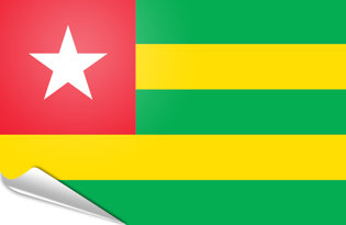 Bandiera adesiva Togo