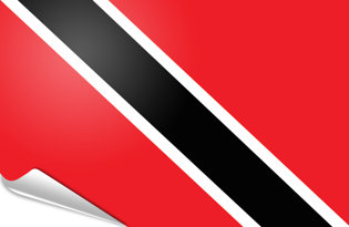 Bandiera adesiva Trinidad Tobago