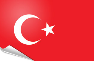 Bandiera adesiva Turchia