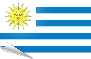 Bandiera adesiva Uruguay