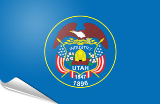 Bandiera adesiva Utah