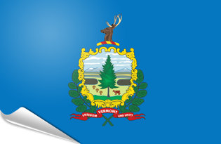 Bandiera adesiva Vermont