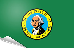 Bandiera adesiva Washington