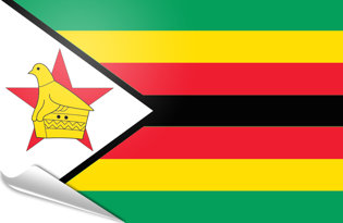 Bandiera adesiva Zimbabwe